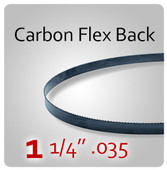 1-1/4" .035 Flex Back (HEF) Carbon Blades