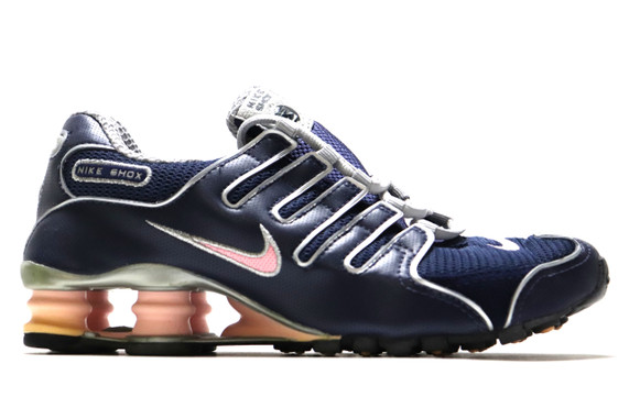 WMNS NIKE SHOX NZ NAVY PINK - IndexPDX