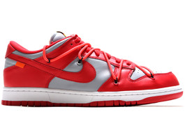  NIKE DUNK LOW LTHR /  OW OFF WHITE UNIVERSITY RED