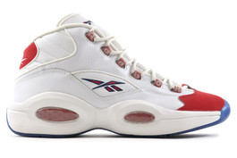 REEBOK QUESTION MID RED TOE 25TH ANNIVERSARY (SIZE 11.5)