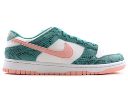 NIKE DUNK LOW SNAKESKIN WASHED TEAL BLEACHED CORAL