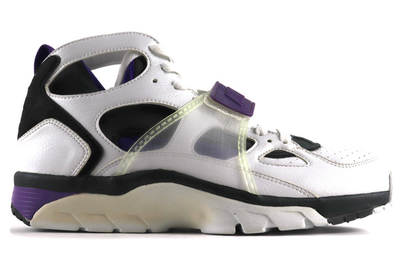 Nike air trainer huarache white/purple best sale