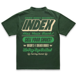 INDEX TOP DOLLAR TEE (GREEN)