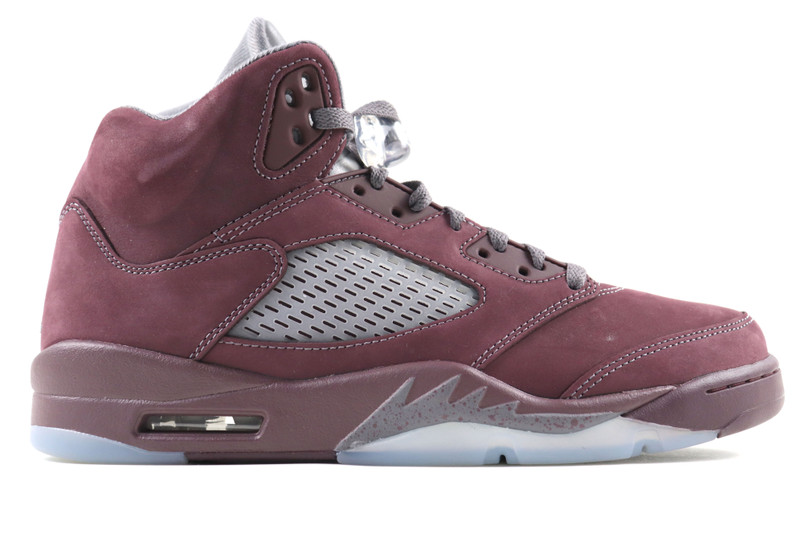 Jordan 5 burgundy orders leather