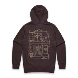 INDEX X DEADSTOCK HOODIE (COFFEE/CREAM)