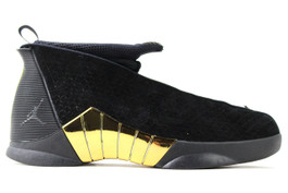 Size 9.5 - Air Jordan 15 Retro SE Black Metallic Silver for