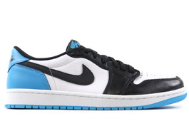 AIR JORDAN 1 RETRO LOW OG BLACK DARK POWDER BLUE