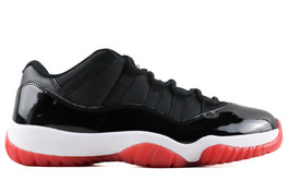 AIR JORDAN 11 RETRO LOW BRED  (SIZE 9.5)