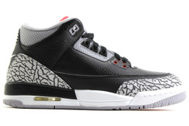 AIR JORDAN 3 RETRO OG BG (GS) BLACK CEMENT 2018 (SIZE 6Y)
