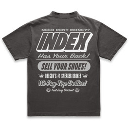  INDEX TOP DOLLAR TEE (VINTAGE BLACK)
