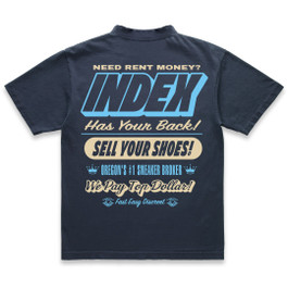  INDEX TOP DOLLAR TEE (OBSIDIAN/UNIVERSITY BLUE)