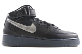AIR FORCE 1 MID PRM BLACK METALLIC SILVER