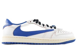 AIR JORDAN 1 LOW OG TRAVIS SCOTT FRAGMENT SAIL MILITARY BLUE