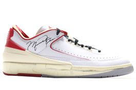 AIR JORDAN 2 RETRO LOW SP OFF WHITE VARSITY RED 2021 SAMPLE