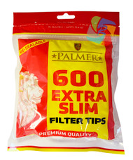 PALMER EXTRA SLIM FILTER TIPS 600 TIPS PER BAG (25 PER BOX)