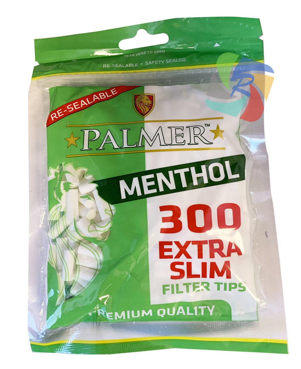 PALMER EXTRA SLIM MENTHOL FILTER TIPS 300 TIPS PER BAG (25 PER BOX