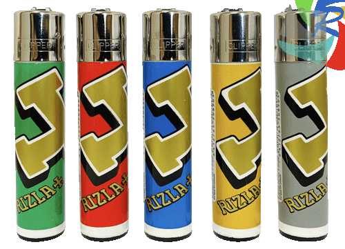 Rizla Printed Flint Lighter - 5 colours