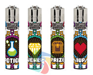 Clipper Flint Lighters with GAMERS WORLD Printed Design -  40 pack