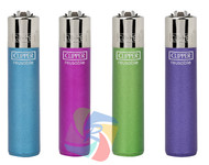 Clipper Classic Flint Lighters Painted CRYSTAL Colours - 40 pack