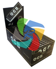 OCB PREMIUM BLACK REGULAR ROLLING PAPERS (50 PER BOX) (SKU: OC007)