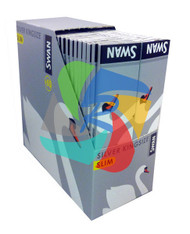 SWAN KINGSIZE SILVER SLIM PAPER 50 BOOKLETS PER BOX (SKU SW008)