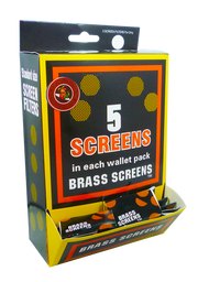 20mm Brass Gauze Pipe Screens 100 x 5 Packs