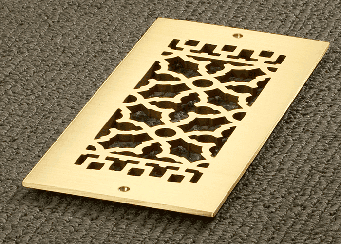 Scroll Brass Vent Cover Vent and Cover