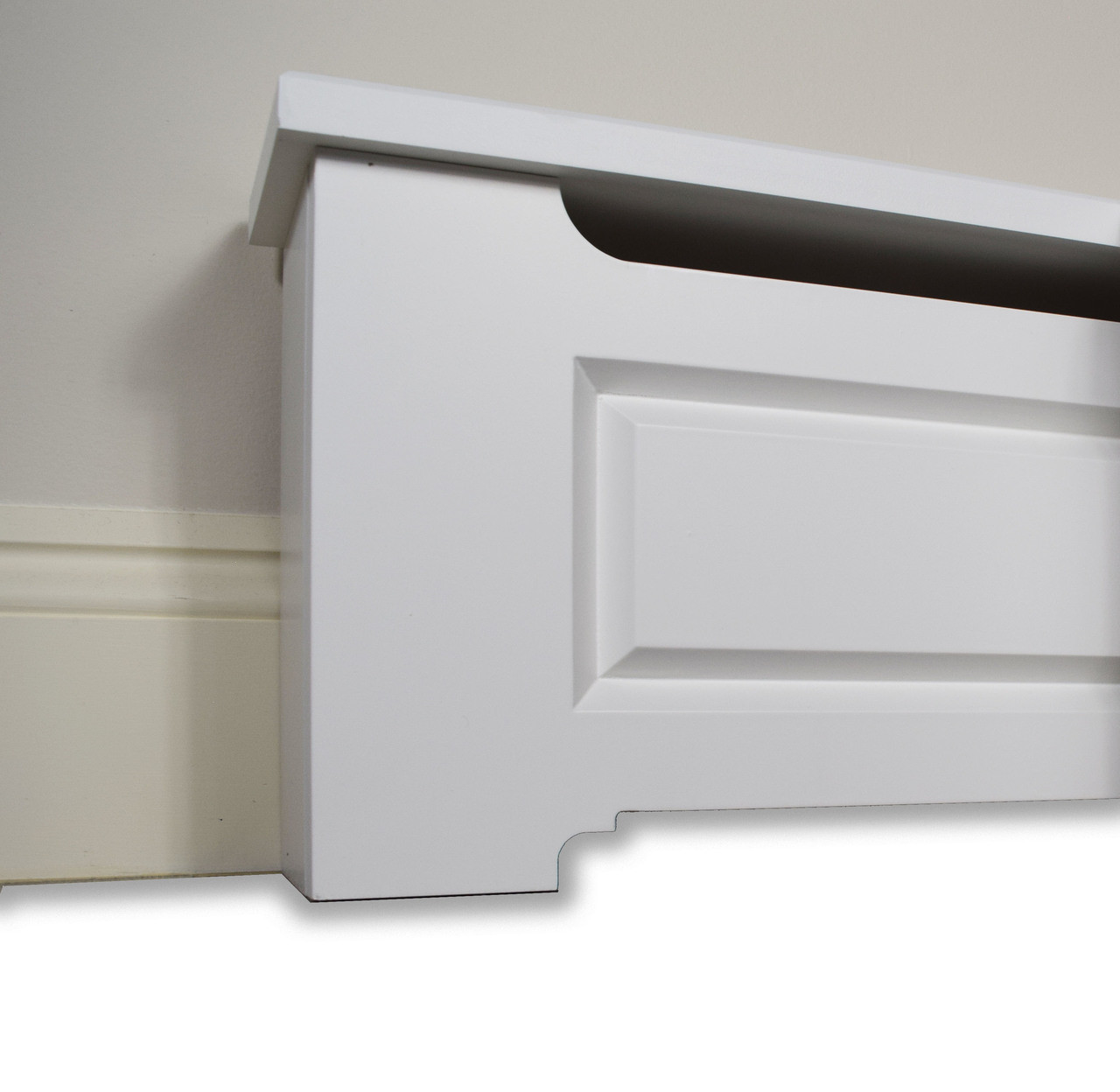 Craftsman Style 5 ft. Wood Baseboard Heater Cover Kit in ...
