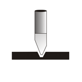 Half Round Engraving Cutter 1/4" x 6-1/2" .020"