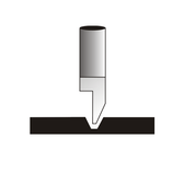 Crown Quarter Round Cutter 1/4" x 6-1/2" .030"
