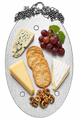Cheese Board w Grape Leaves Cutting Serving Hostess Platter