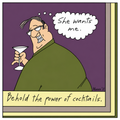 Set of 20 "Power of Cocktails" Cocktail Napkins