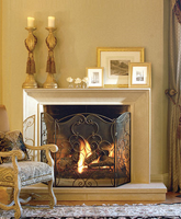 The Ventana Stone Mantel is a simple but elegant frame for your fireplace, available with or a hearth in four natural limestone colors.  The 2" thick stone hearth and cladding for a hearth platform can be quoted on request