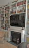 Louis XVI Marble Mantel perfectly compliments this Manhattan apartment