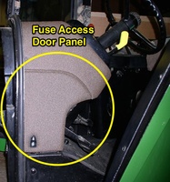 Fuse Access Door Panel - John Deere 55/60 Series - Tractor ... 1445 john deere fuse box 