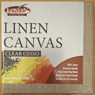 Loxley Linen Stretched Canvas Clear Primed - 12" x 10" (Pack of 10)