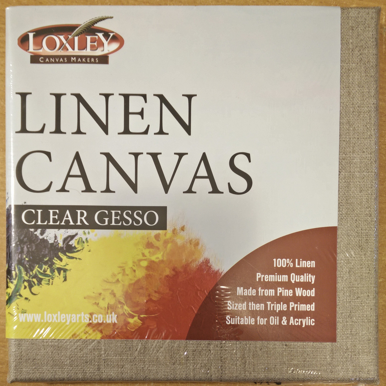Loxley Linen Stretched Canvas Clear Primed 24" x 18" (Pack of 5