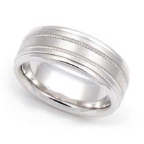 Milgrain Wedding Ring 7.5mm