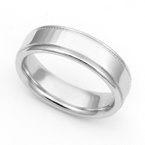 Milgrain Wedding Ring 5mm