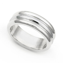Line Design Wedding Ring 6.5mm