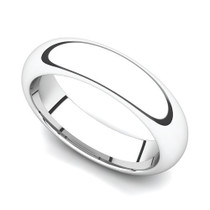 Domed Wedding Ring 5mm