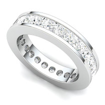 Channel Set Princess Diamond Eternity Ring (4 ct.)
