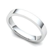 Flat Wedding Ring 3mm