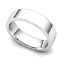 Flat Wedding Ring 5mm