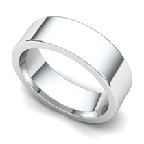 Flat Wedding Ring 6mm