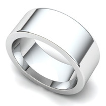 Flat Wedding Ring 8mm