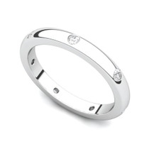 Bezel set Classic Semi Eternity Diamond Ring