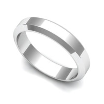 Angled Wedding Ring 4mm