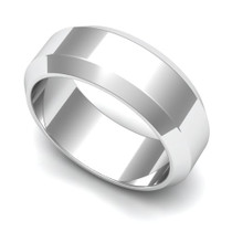 Angled Wedding Ring 7mm