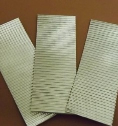 O scale corrugated iron - Industrial grade  - smaller width strips